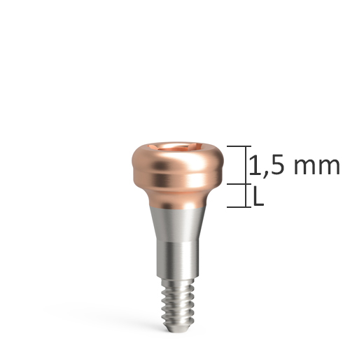 Gerade Attachments PrimeLOC für BioniQ QN - Gingivahöhe: 4 mm