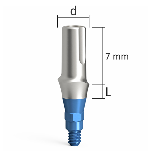 Esthetic abutments – straight, QR/d3.9 – narrow