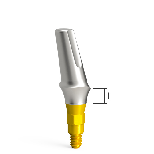 Esthetic abutments – angled, QN/d3.8/15° – narrow
