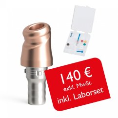 Abgewinkelte Attachments PrimeLOC kompatibel mit CAMLOG 4,3 mm, inkl. Laborset