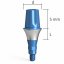 STANDARD abutments – straight, QR/d5.0 – wide, set with copings - Height: L1