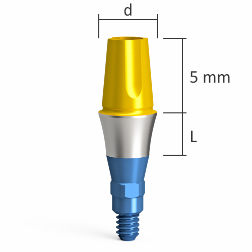 Aufbaupfosten STANDARD – gerade, QR/d4.0 – narrow, Set mit Kappen - Höhe: L2