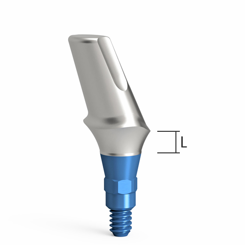 Esthetic abutments – angled, QR/d5.2/25° – wide