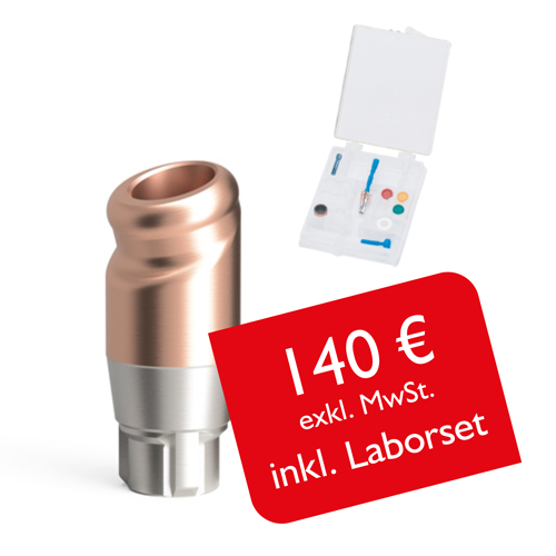 PrimeLOC 18° angled abutment compatible with CONELOG® 5.0mm, with All-in-One packaging - Typ der Abwinkelung – Gingivahöhe: A – 4 mm