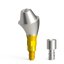 A Screw-On bridge screw and abutment screw are delivered with the abutment.