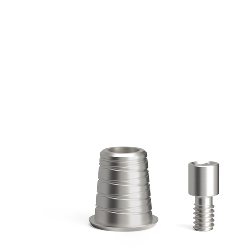 A Screw-On bridge screw for a straight screw channel is delivered with the Ti base. Spare Screw-On bridge screws may be ordered separately under Ref. No. 2106.00.
