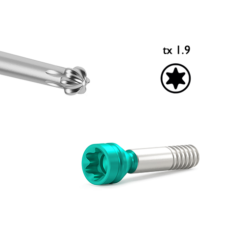 Abutment screw AN can only be used with the BioniQ AN/tx1.9 screwdriver.