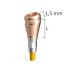Abgewinkelte Attachments PrimeLOC für BioniQ QN, inkl. Laborset - Gingivahöhe: 3 mm