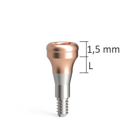 Gerade Attachments PrimeLOC für BioniQ QN - Gingivahöhe: 4 mm