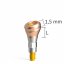 PrimeLOC 18° angled abutment BioniQ QN with All-in-One packaging - Gingival height: 1 mm