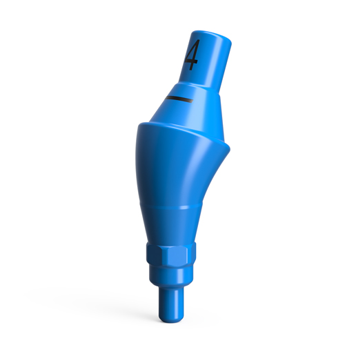 Plastic Screw-On abutments, QR/d4.6/20° – angled