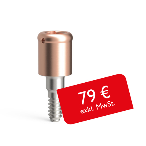 Gerade Attachments PrimeLOC kompatibel mit Straumann Tissue Level NNC - Gingivahöhe: 2 mm