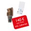 Abgewinkelte Attachments PrimeLOC kompatibel mit iSy, inkl. Laborset - Typ der Abwinkelung – Gingivahöhe: A – 4 mm