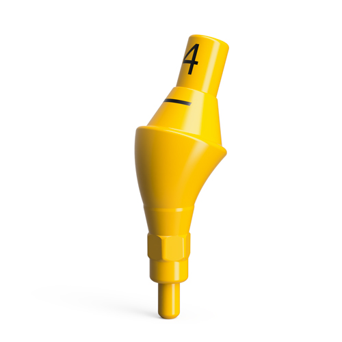 Plastic Screw-On abutments, QN/d4.6/20° – angled