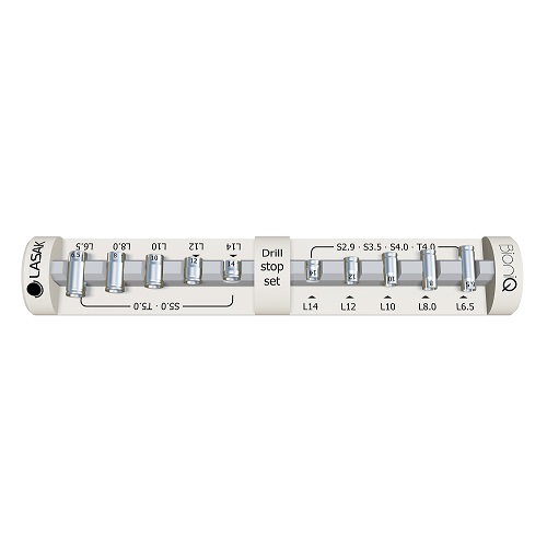 Drill stop set (10 pcs. of drill stops – 1 pc. of each type – and organizer)