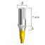 Esthetic abutments – straight, QN/d3.8 – narrow