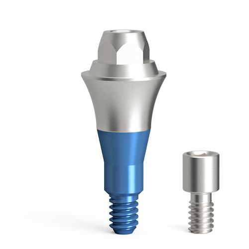 A Screw-On bridge screw is delivered with the abutment.