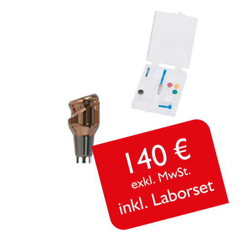 Abgewinkelte Attachments PrimeLOC kompatibel mit Ankylos C/X, inkl. Laborset - Typ der Abwinkelung – Gingivahöhe: A – 3 mm