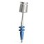The fastening pin can be shortened by 3.5 mm, if necessary. There is a ring marked on the pin where it can be broken with the help of a screwdriver.
