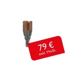 PrimeLOC straight abutment compatible with Astra OsseoSpeed® EV and Profile EV Ø 4.2 mm