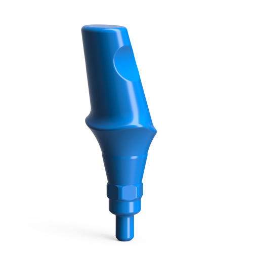 Plastic esthetic abutments, QR/d5.2/15° – angled, wide