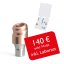 Abgewinkelte Attachments PrimeLOC kompatibel mit Straumann Bone Level NC, inkl. Laborset - Typ der Abwinkelung – Gingivahöhe: B – 2 mm