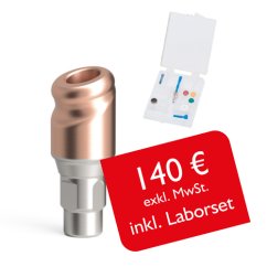 Abgewinkelte Attachments PrimeLOC kompatibel mit Straumann Bone Level RC, inkl. Laborset