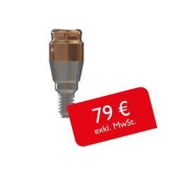 PrimeLOC straight abutment compatible with Astra OsseoSpeed® EV and Profile EV Ø 4.8mm