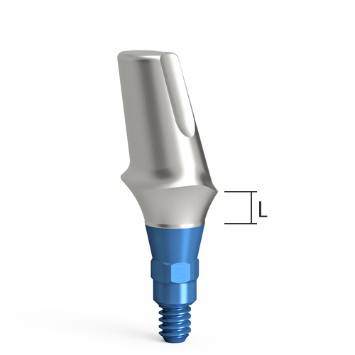 Esthetic abutments – angled, QR/d5.2/15° – wide
