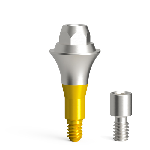 A Screw-On bridge screw is delivered with the abutment.