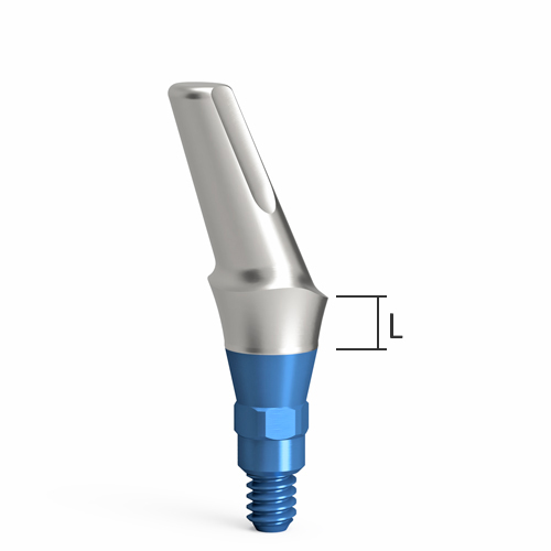 Esthetic abutments – angled, QR/d3.9/25° – narrow