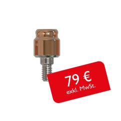 Gerade Attachments PrimeLOC kompatibel mit BioHorizons Tapered Internal Implant System Ø 4,5 mm