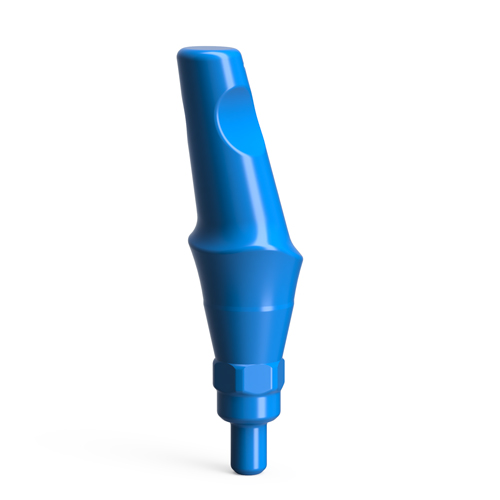 Plastic esthetic abutments, QR/d3.9/15° – angled, narrow